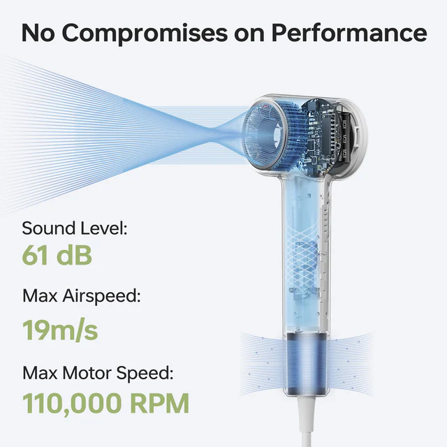 سشوار مینی و پرسرعت لایفن – Laifen Mini · High-Speed Hair Dryer